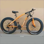 Fat tyre bicycle | The new Mountain Fat Bike | For man &amp; woman- 26 inch 21 speed| Steel frame | Disc break-2023 Model