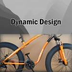 Fat tyre bicycle | The new Mountain Fat Bike | For man &amp; woman- 26 inch 21 speed| Steel frame | Disc break-2023 Model